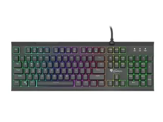 Klawiatura hybrydowa Genesis THOR 200 RGB podświetlana klawiatura + mysz + słuchawki + pad + mata gamingowa dla graczy