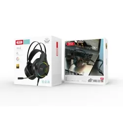 Gamingowe słuchawki nauszne XO GE-04 jack 3,5mm kolor czarny