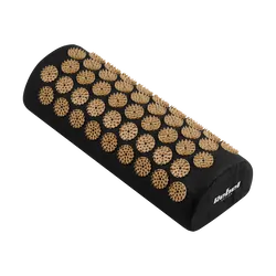 Mata zdrowotna z kolcami do akupresury z poduszką REBEL ACTIVE 130x50cm złota