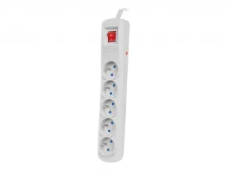 Listwa zasilająca NATEC BERCY 400 1.5m 5X 230V PL szara