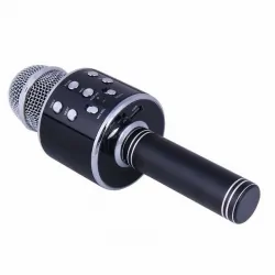 Bezprzewodowy mikrofon Bluetooth WS858 czarny karaoke 