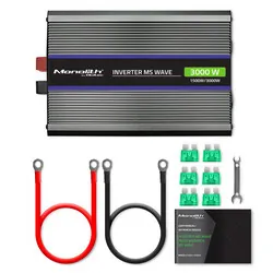 Przetwornica napięcia Qoltec Monolith 3000 MS Wave 12V/230V 1500W/3000W USB