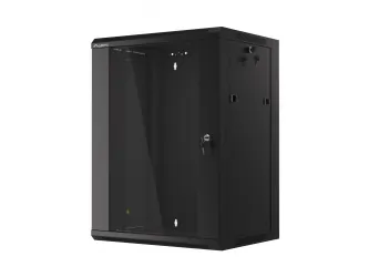 Szafa instalacyjna RACK wisząca 19'' 15U 570x450 drzwi szklane Lanberg  - czarna