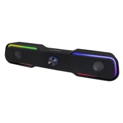 Aluminiowa mechaniczna klawiatura gamingowa dla graczy REBELTEC IMPERATOR z podświetleniem + mysz + mata LED + głośniki Apala