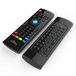 Nowoczesny pilot 3 w 1 Pilot RF/IR, pełna klawiatura QWERTY oraz myszka żyroskopowa