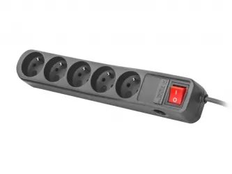 Listwa zasilająca NATEC EXTREME MEDIA SP5 3m 5X 230V PL czarna