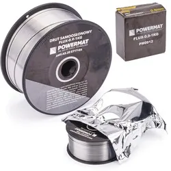 Drut spawalniczy rdzeniowy samoosłonowy 0,9mm 1kg Powermat FLUX-0.9-1KG