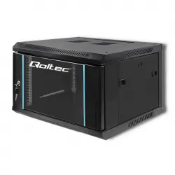Szafa instalacyjna RACK Qoltec 19&#039;&#039; 6U 600 x 370 x 600 - czarna