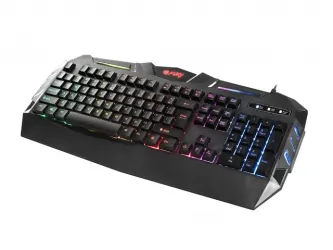 Klawiatura gamingowa podświetlana dla graczy FURY SPITFIRE + mysz + podkładka