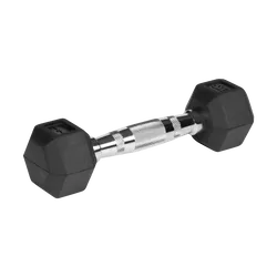 Hantle żeliwne gumowane HEX 2x 1kg REBEL ACTIVE