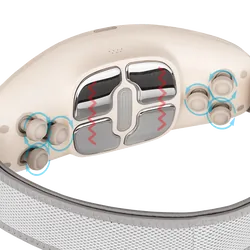 Bezprzewodowy pas do masażu stymulacji EMS mięśni brzucha REBEL ACTIVE z funkcją grzania