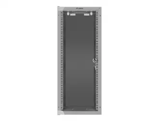 Szafa instalacyjna RACK wisząca 10'' 15U 280x310 drzwi szklane Lanberg (flat pack) - szara
