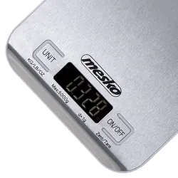 Elektroniczna metalowa waga kuchenna inox Mesko MS 3169 white do 5 kg