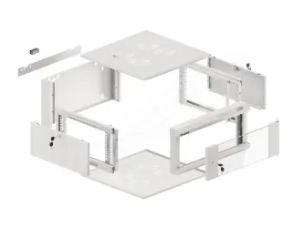 Szafa instalacyjna RACK V2 wisząca 19'' 4U 570x600 drzwi szklane Lanberg  - szara