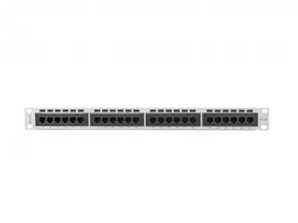 Patch panel 24x port 1U LANBERG do szafy RACK 19&quot; KAT.5E szary