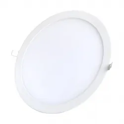 Panel LED okrągły 300mm 25W podtynkowy sufitowy 3000K-WW - biały