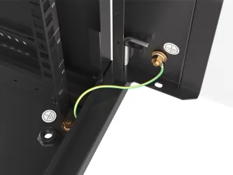 Szafa instalacyjna RACK V2 wisząca 19&#039;&#039; 6U 600x600 drzwi szklane Lanberg  - czarna