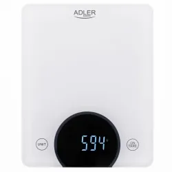Elektroniczna waga kuchenna LED Adler AD 3173w do 10 kg biała