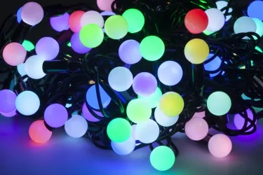 Lampki ozdobne choinkowe wielokolorowe wewnętrzne LED 100 szt 10 m kontroler kolorów