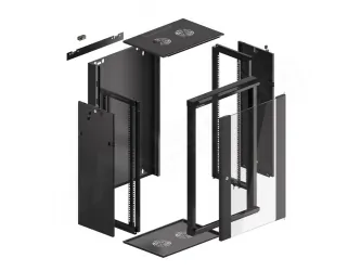 Szafa instalacyjna RACK wisząca 19'' 18U 570x450 drzwi szklane Lanberg - czarna