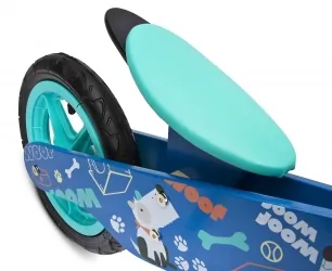 Rowerek biegowy drewniany Caretero Toyz Zap pompowane koła 12&quot; - niebieski
