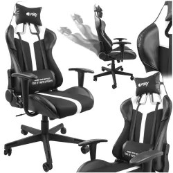 Fotel GAMINGOWY FURY  AVENGER XL czarno-biały