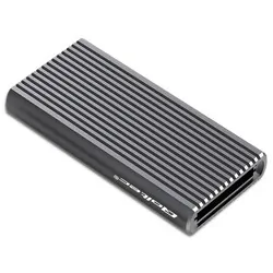 Obudowa kieszeń na dysk M.2 SSD SATA NVME Qoltec USB-C LED RGB