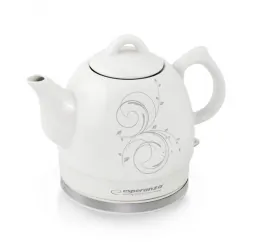 Elektryczny czajnik ceramiczny Esperanza CERAMIC ALAMERE 1,2L nadruk szary