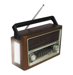 Radio przenośne LTC ELMA RETRO Bluetooth USB latarka