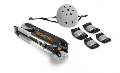 Hulajnoga Caretero Toyz TAURO + kask i ochraniacze - czarna