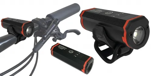 Akumulatorowa lampka rowerowa 2w1 latarka LED na przód Esperanza GAMMA PRO 2100 lx