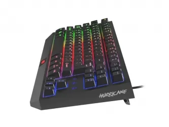 Klawiatura gamingowa podświetlana dla graczy FURY TKL HURRICANE + mysz FURY WARRIOR + mata LED + słuchawki