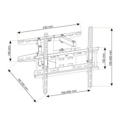 Regulowany uchwyt Telewizora TV LCD LED PLAZMA 23-60 cala VESA wieszak