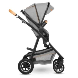 Wózek wielofunkcyjny LIONELO AMBER 2 w 1 spacerówka + gondola + torba + akcesoria - szary