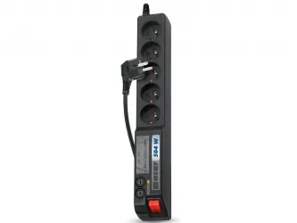 Listwa zasilająca ACAR 504W 1.5m 5X 230V PL czarna