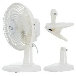 Wentylator 15 cm z klipsem + podstawa Adler AD 7317