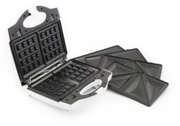 Toster gofrownica sandwich Esperanza 3w1 PORTABELLA opiekacz grill 700W nieprzywierający - biały