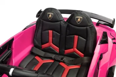 Samochód auto na akumulator Caretero Toyz Lamborghini Aventador SVJ akumulatorowiec + pilot zdalnego sterowania - różowy