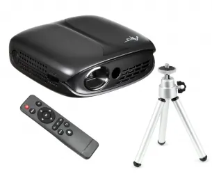 Przenośny bezprzewodowy projektor multimedialny DLP rzutnik Z7000 HDMI USB FullHD LED 20-120 cali 5200mAh + pilot