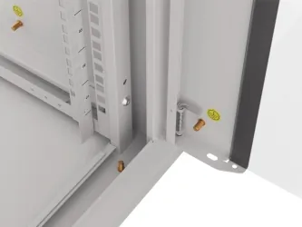 Szafa instalacyjna RACK wisząca 19'' 18U 570x450 drzwi szklane Lanberg - szara