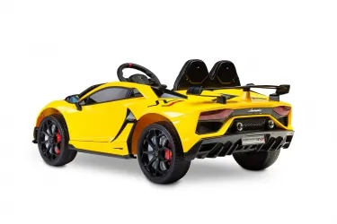 Samochód auto na akumulator Caretero Toyz Lamborghini Aventador SVJ akumulatorowiec + pilot zdalnego sterowania - żółty