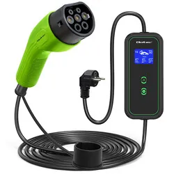 Mobilna ładowarka do samochodów elektrycznych Qoltec złącze EV 2w1 typ 2 3.5kW 230V