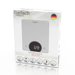 Elektroniczna waga kuchenna LED Gerlach GL 3172s do 10 kg szara
