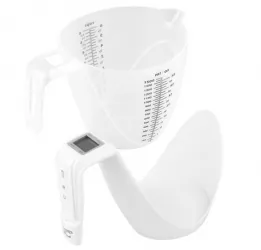 Elektroniczna waga kuchenna dzbanek LTC do 5kg 1,5l biała