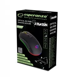 Gamingowa mysz dla gracza Esperanza ASSASSIN 6000DPI RGB czarna