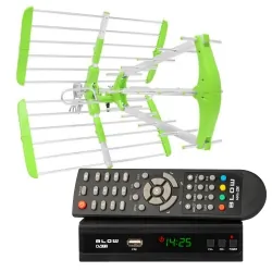Cyfrowy zestaw DVB-T tuner DVB-T/T2 EV104 + antena kierunkowa Virga DVBT06A