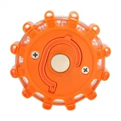 Lampa ostrzegawcza 12+3 LED LTC kempingowa flara na baterie