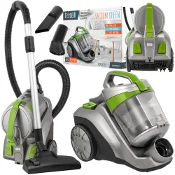 Odkurzacz bezworkowy TEESA VACUUM GREEN   ssawka szczelinowa   ssawka okrągła   dwustopniowa ssawka podłogowa