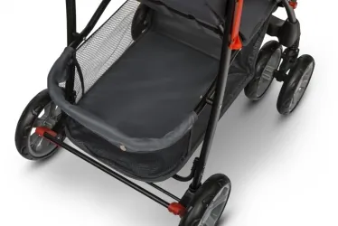 Wózek spacerowy LIONELO EMMA PLUS + tacka i uchwyt na kubek + torba - różowy