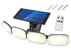 Lampa ścienna solarna LED LTC 40W z czujnikiem ruchu i zmierzchu